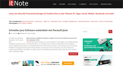 Desktop Screenshot of itnote.de