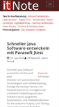 Mobile Screenshot of itnote.de