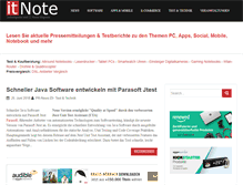 Tablet Screenshot of itnote.de